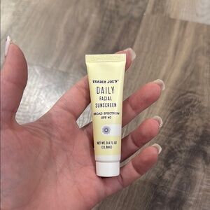 Never used or opened Trader Joe's Daily Facial Sunscreen SPF 40 0.4 fl oz